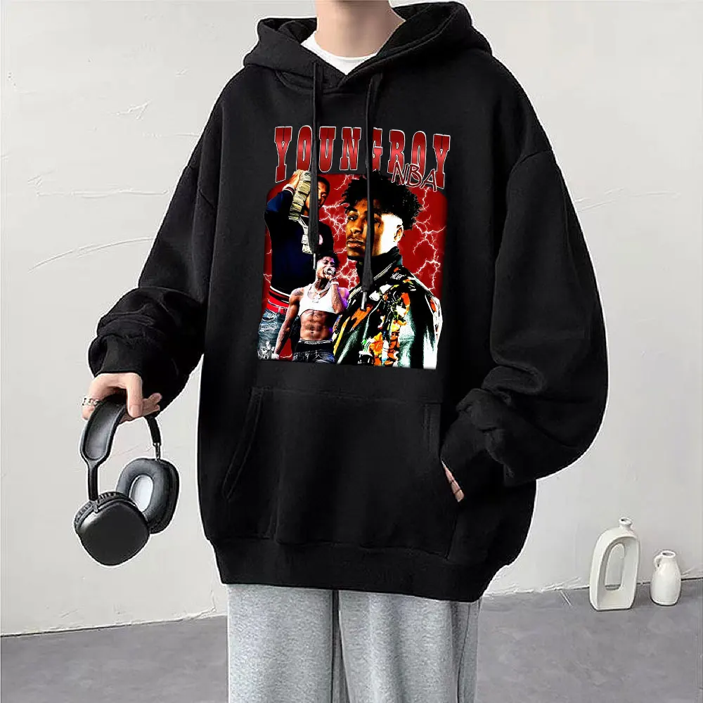 

Rapper Young Boy Never Broke Again Graphic Hoodies Vintage Male Loose Sweatshirt Streetwear Men Women Oversized Hip Hop Hoodie