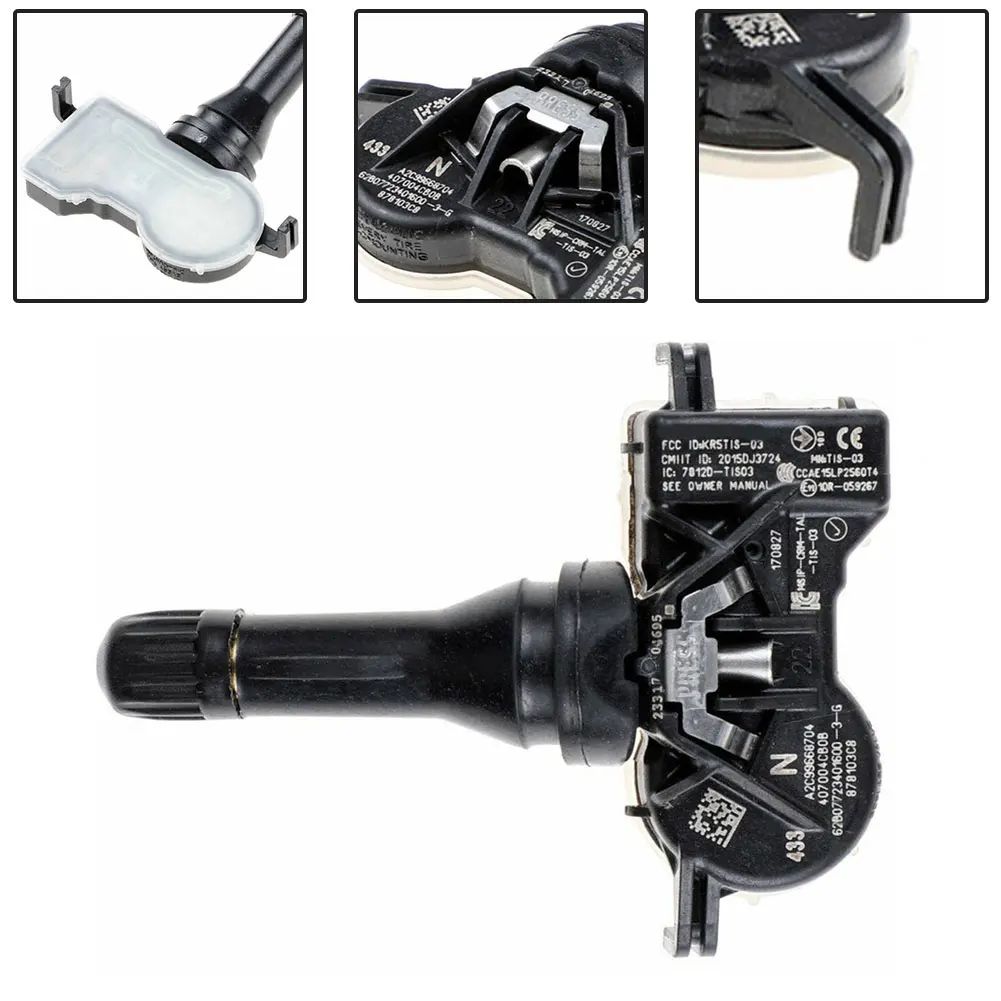 Новый датчик давления в шинах TPMS 433 МГц для Nissan Altima Rogue 40700-4CB0B, прямая замена, датчик давления в шинах автомобиля