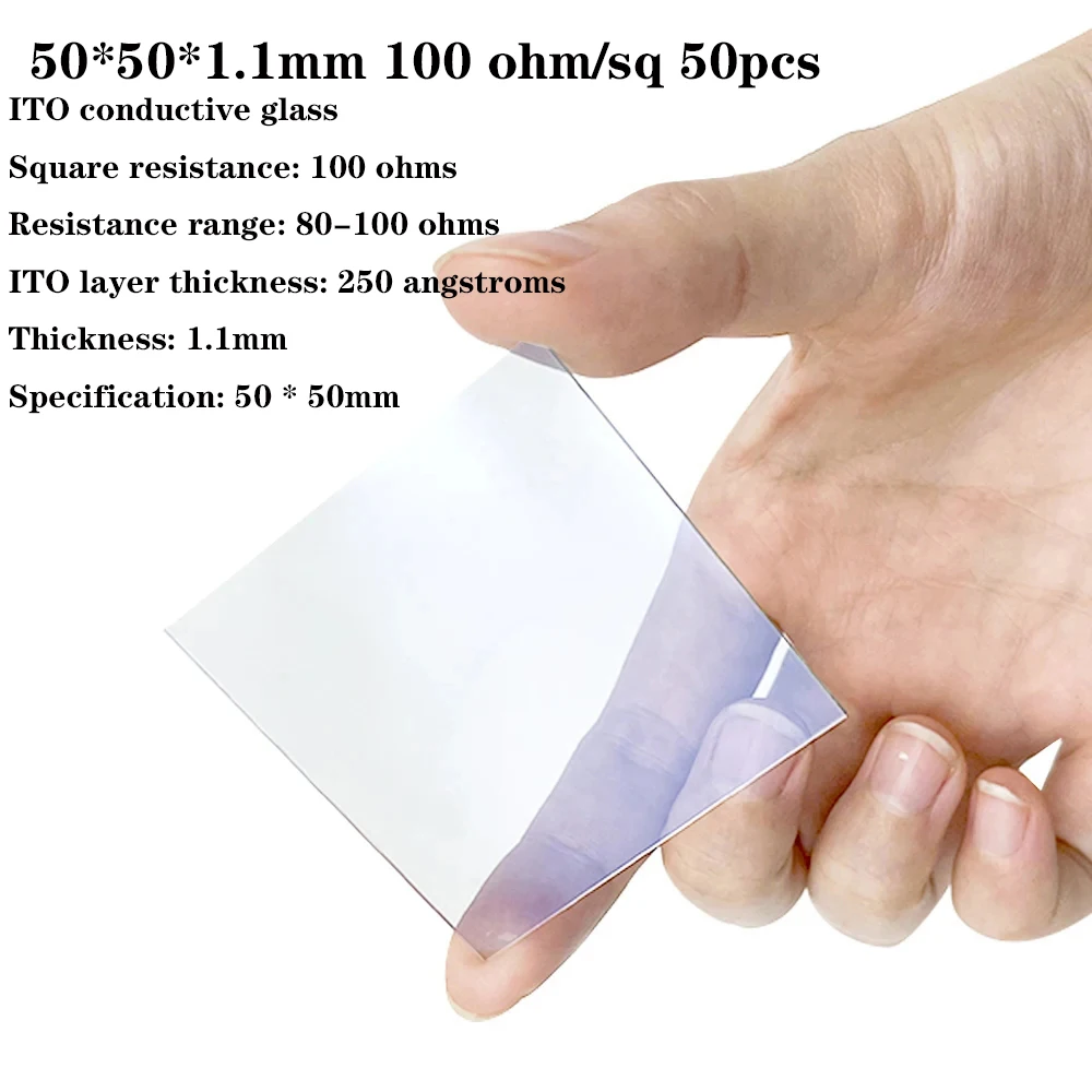 

Прозрачное проводящее стекло ITO 50 шт.