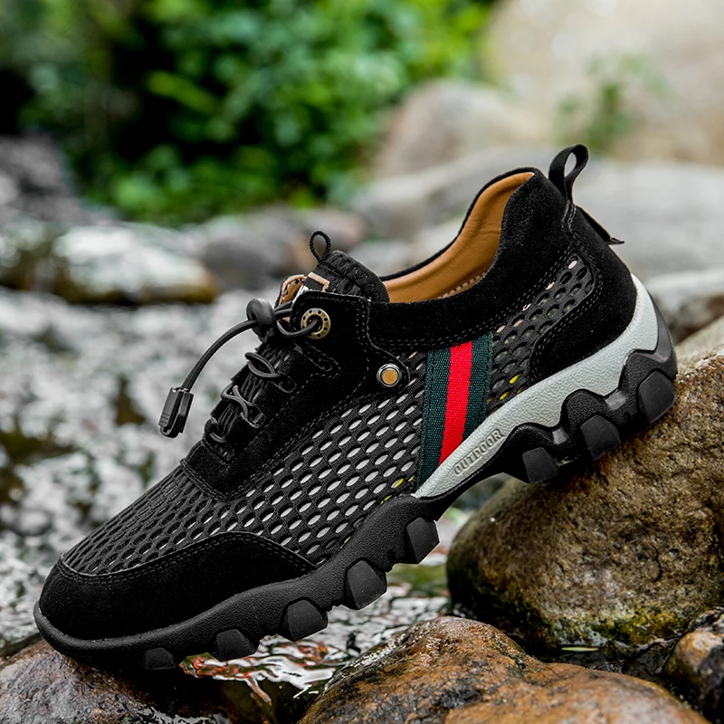 

Дышащая Нескользящая походная обувь Damyuan, легкие мужские кроссовки, Повседневная прогулочная обувь, удобные кроссовки для бега, большие размеры 38-46