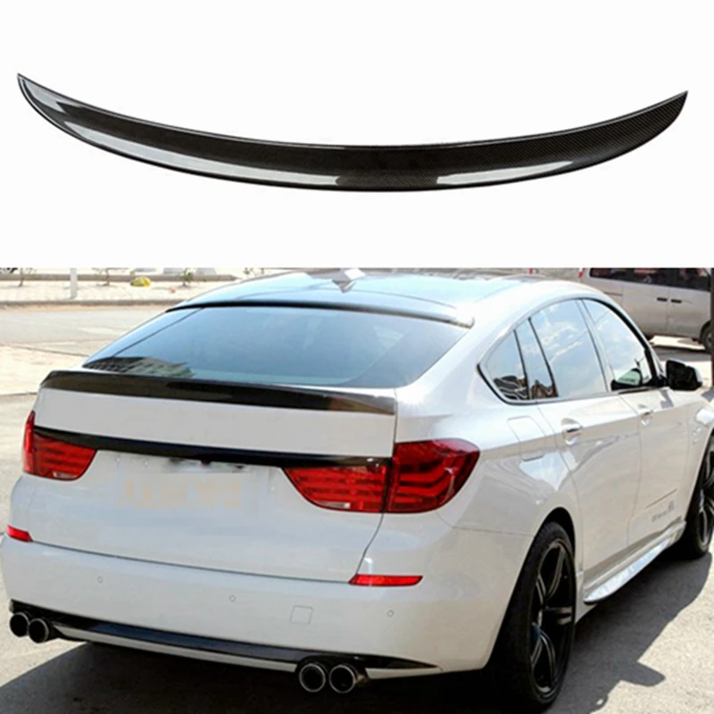 Для BMW 5 серии GT F07 AC стиль углеродное волокно задний спойлер крыло багажника 2010-2013