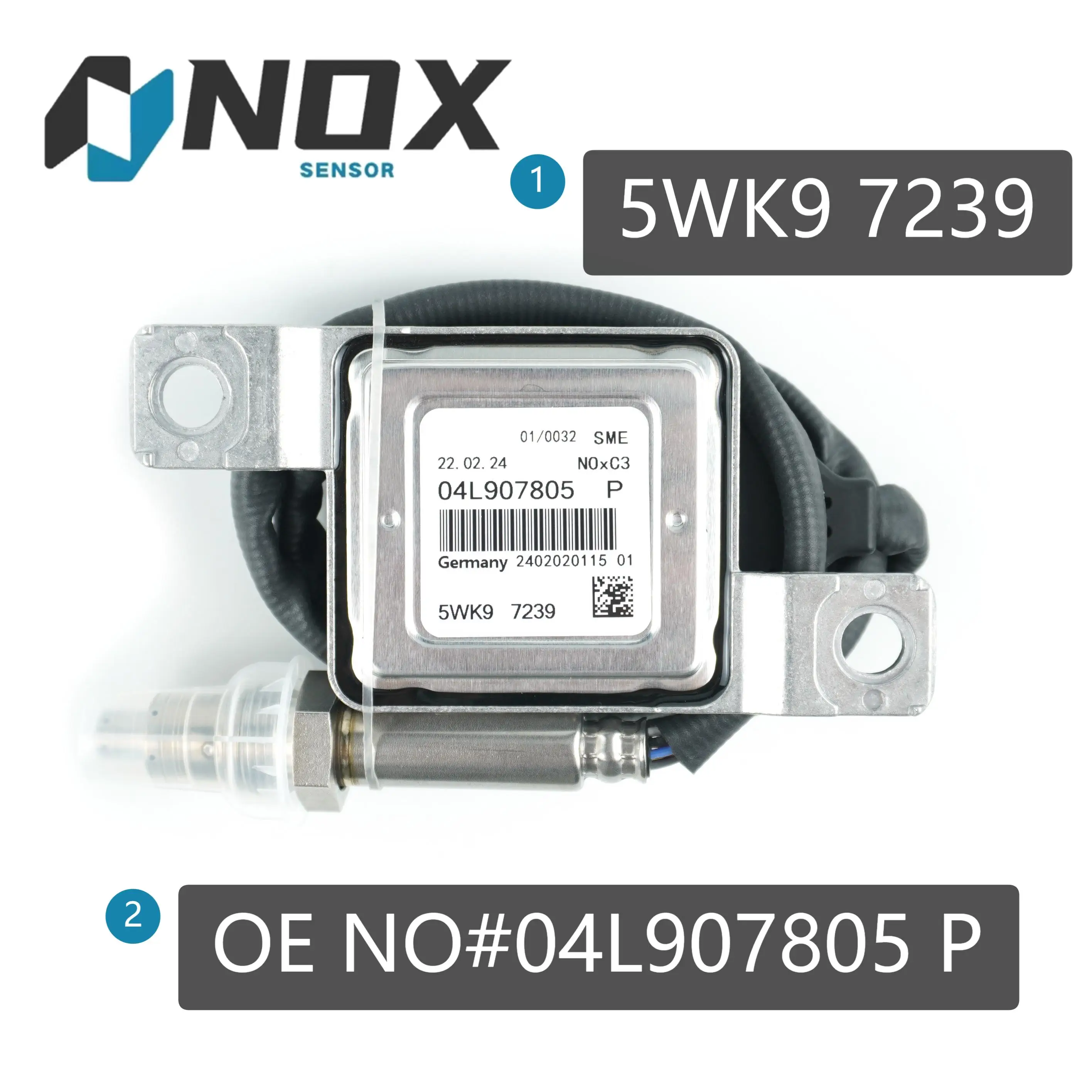 Датчик 04L907805P 5WK97239 Nox для VW Tiguan Caddy 2.0TDI AUDI A3 Sportback A4 Avant A5 A6 A7 A8 Q7 04L907805 P 5WK9 7239