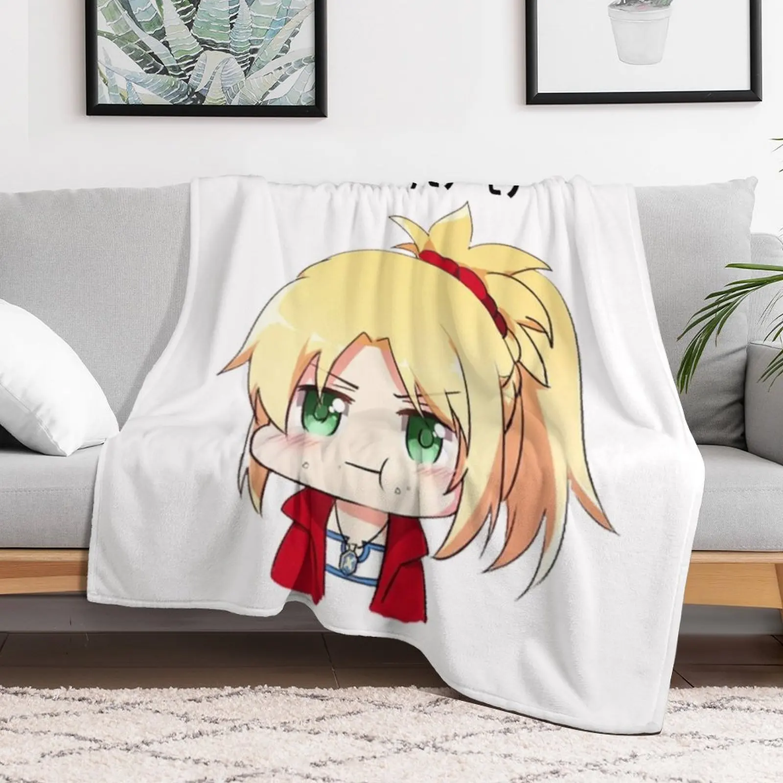 Fate - Chibi morжелд (Mogu) плед для большого сна клетка на диван