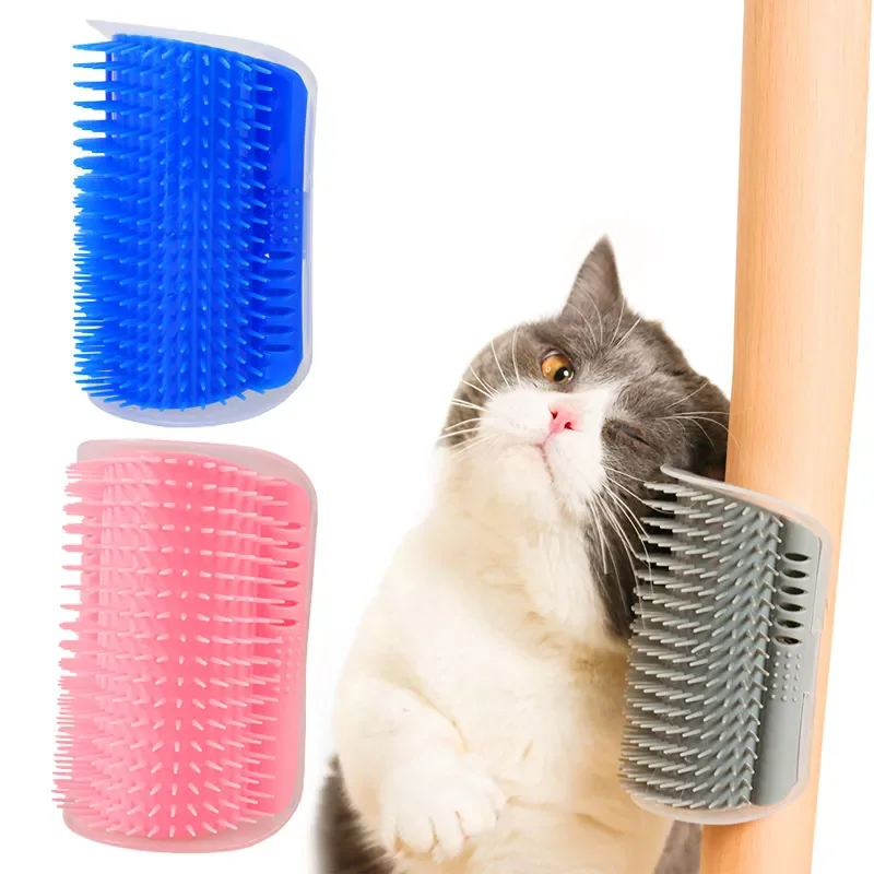 

Corner Pet Brush Comb Cat Self Grooming Brush Dog Cat Corner Brush Wall Corner Massage Comb Cat Grooming Brush For Dogs/Cats
