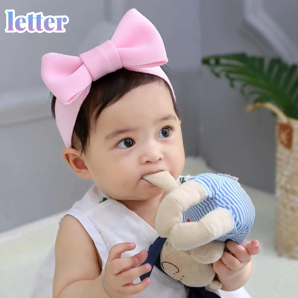 

Super Stretchy Soft Knot Baby Girl Headbands with Hair Bows Head Wrap For Newborn Baby Girls Infant Toddlers Kids