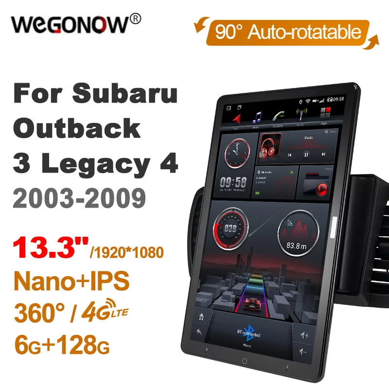 

13.3 Inch Ownice 1Din Android 10.0 Car Radio 360 Panorama for Subaru Outback 3 Legacy 4 2003-2009 Audio SPDIF 4G LTE NO DVD