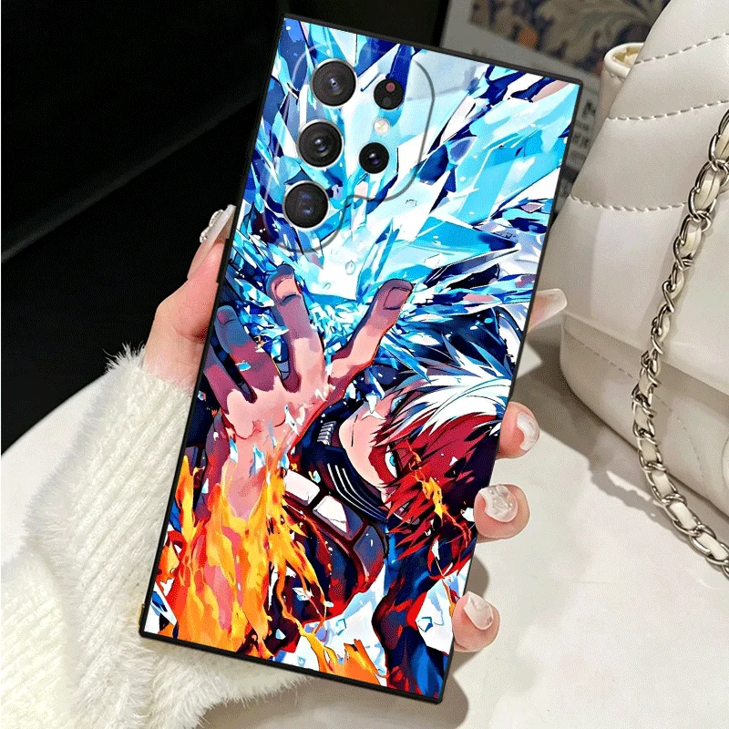 Фото Мягкий силиконовый чехол для Samsung Galaxy S25 S26 Ultra MHA My Hero Todoroki Shoto Shell S24 FE S23 S22 Plus S21 S20 + Edge Co №3