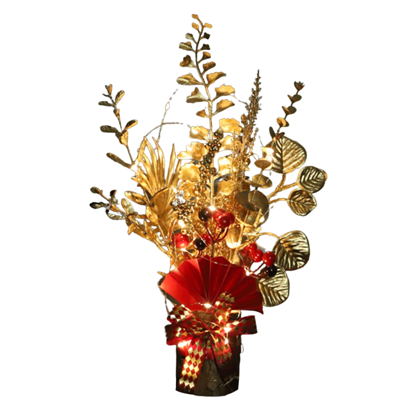 

Chinese New Year Spring Festival Decorative Flower Decoration Facaiguo Fake Gold Flower Decoration Living Room Ornament 2022