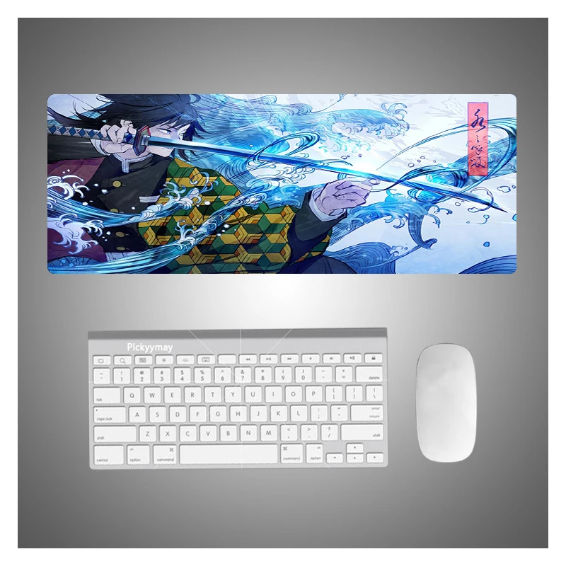 

Xxl Anime Demon Slayer Mousepad HD Printing Computer Gamers Locking Lock Edge Mouse Pad XXL90x40cm Keyboard PC Desk Pad Csgo Pad