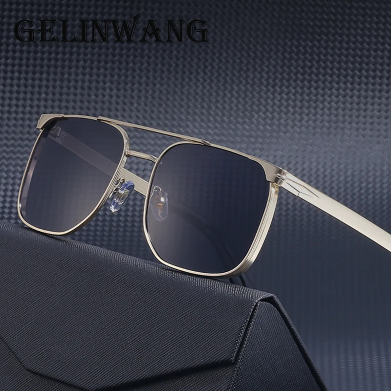 SteamPunk Style Sunglasses For Men Gold Frame Brand Design Sun Glasses Male 2022 New Metal Eyeglasses Women Anti-blue Light UV