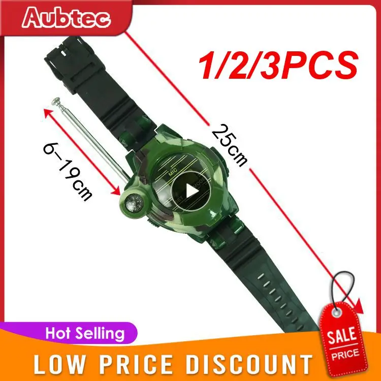 

1/2/3PCS NewWalkie Talkies Watches Toys for Kids 7 in 1 Camouflage 2 Way Radios Mini Walky Talky Interphone Clock Children Toy