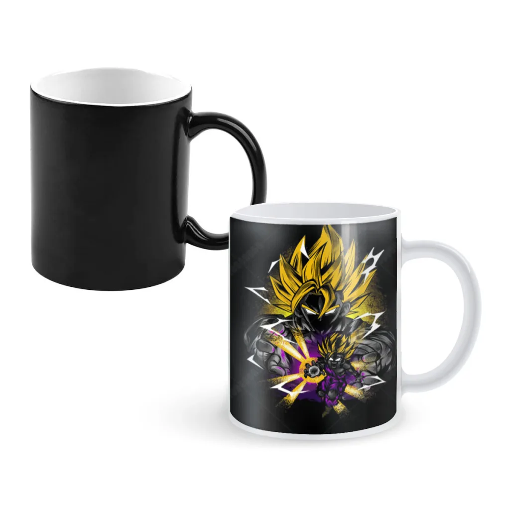 

Son-Goku-Creative Ceramic Coffee Mugs Heat Color Changing Milk Tea Cup ColorCup for Birthday Gifts