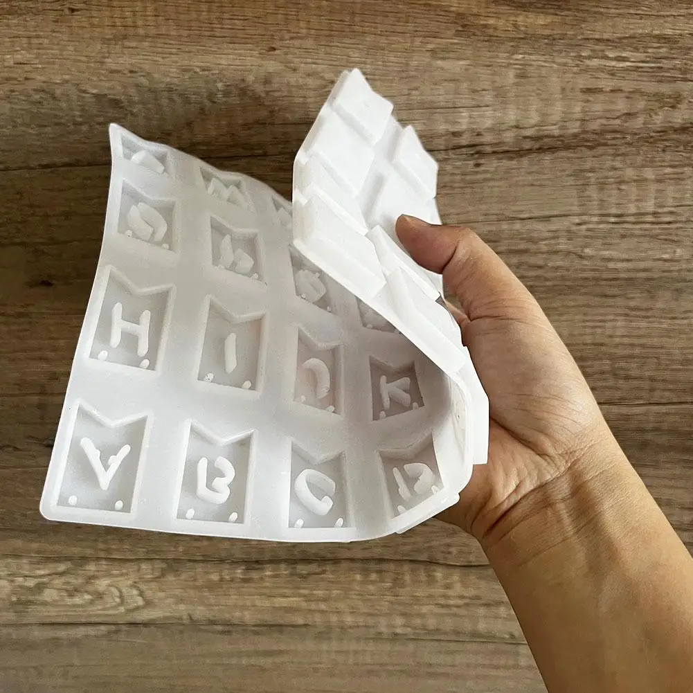 Рождественская подвеска с буквами и флагом силиконовая форма 26 формы для