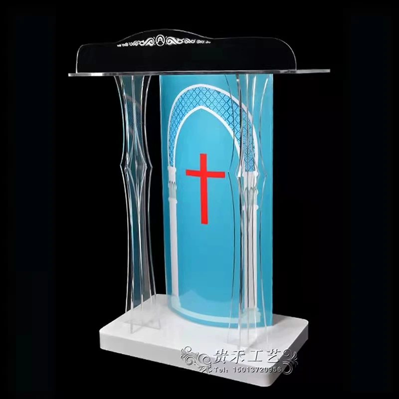 Акриловый стол для приема подиума хрустальный светодиодный светильник