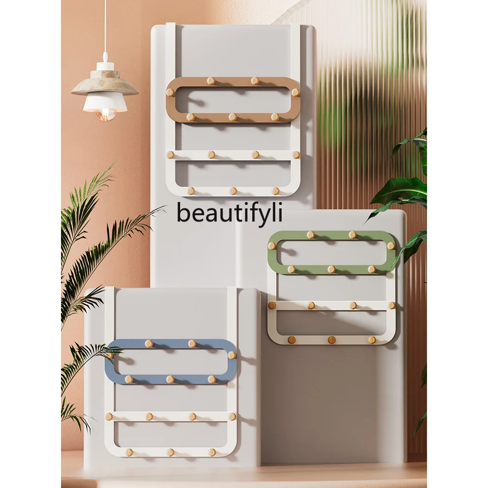 

Дверной задний крючок, вешалка для одежды, современная настенная вешалка для спальни, вешалка для одежды без отверстий, домашний декор