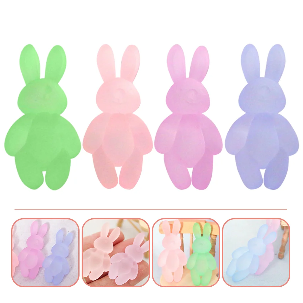 

4Pcs Wedding Gift Fairy Figurines For Kids Miniature Figurines Bunny Party Supplies for Decoration Kids