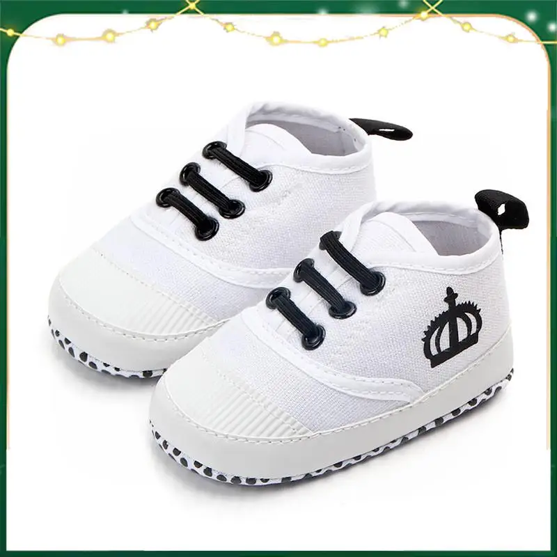 

Холщовые кроссовки для маленьких мальчиков, спортивная обувь для маленьких девочек, Классическая обувь для первых шагов, прогулок, белые мокасины для новорожденных
