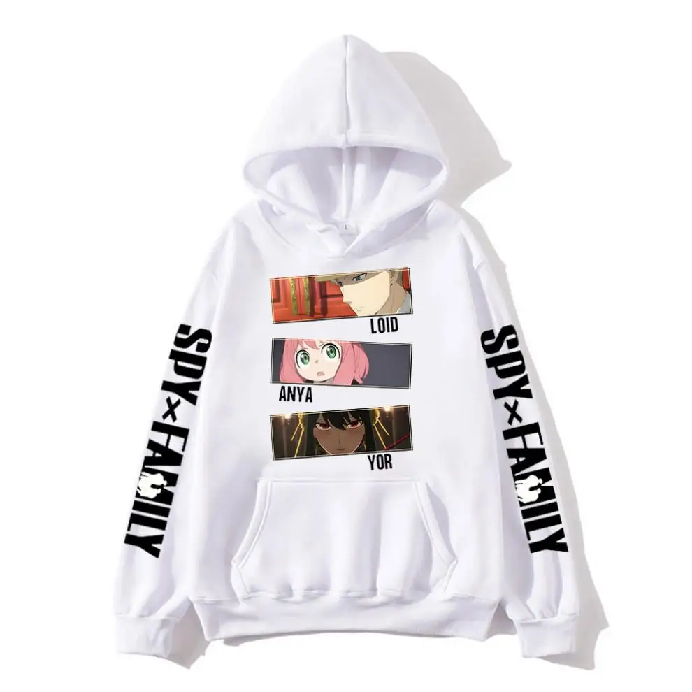 

Kpop Anime Spy X Family Women's Hoodie Gothic Fashion Cartoon Kawaii Print Sweatshirt Top Winter Oversized Unisex Streetwear