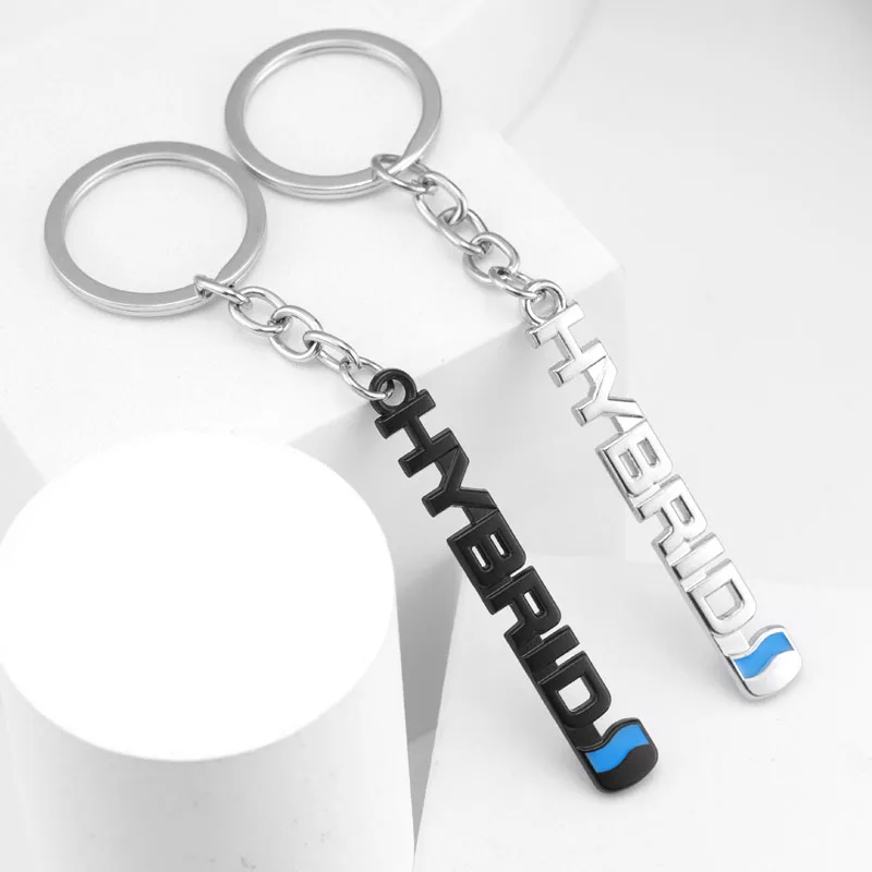 

Car Keychain HYBRID Key Ring Chain Holder Emblem for Hyundai Subaru Toyota Nissan Honda Lexus Tesla Chevrolet Peugeot Mazda KIA