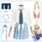 Мой костюм для косплея любимый Марин Китагава Аниме парик рубашка галстук юбка костюм ожерелье школьная форма сумка Хэллоуин Девушки