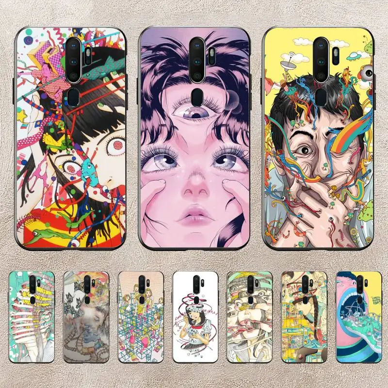 

Shintaro Kago Horror Cartoons Phone Case For Redmi 9A 8A 6A Note 9 8 10 11S 8T Pro Max 9 K20 K30 K40 Pro PocoF3 Note11 5G Case