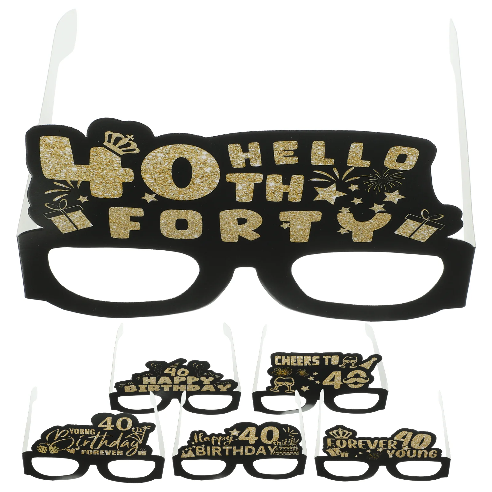 12 шт. украшения с днем рождения 50-летие очки для макияжа костюм реквизит набор