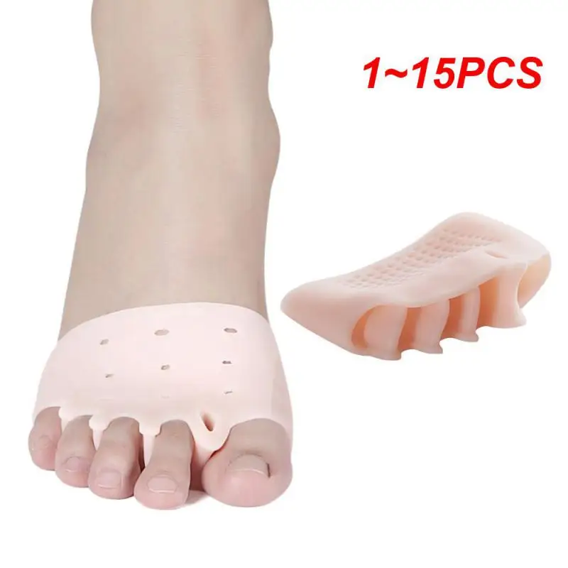 

1~15PCS 1Pair Silicone Gel Toe Separator Toe Finger Separator Feet Care Braces Supports Tools Pinky Guard Foot Hallux Valgus