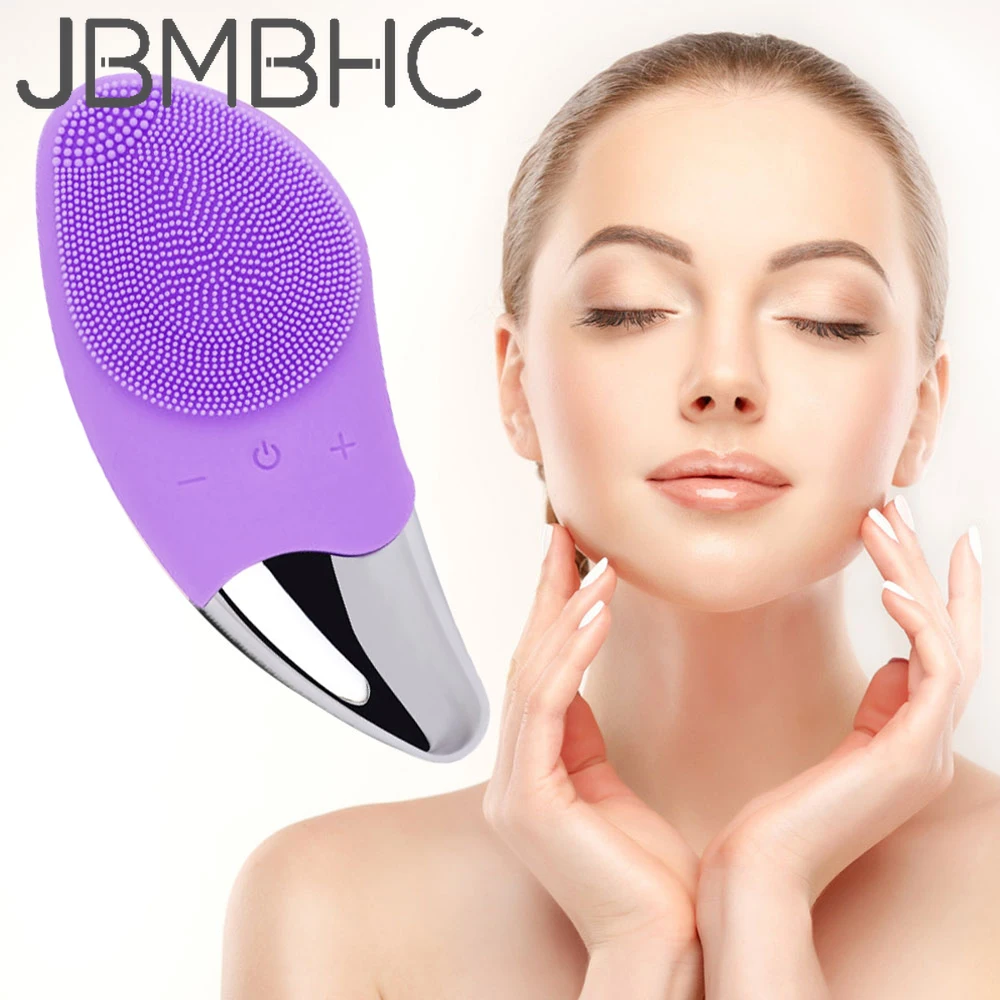 

Силиконовая щетка для очищения лица, ультразвуковой очиститель, электрическое очищающее средство для лица, вибрирующий массажер для лица, вакуумный очиститель пор, инструменты для ухода за кожей