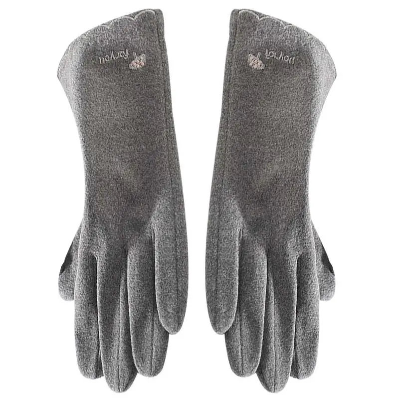 

Women's Touchscreen Warm Gloves Cold Weather Gloves With Warm Lining Autumn And Winter Thickened Warm Outdoor Driving And