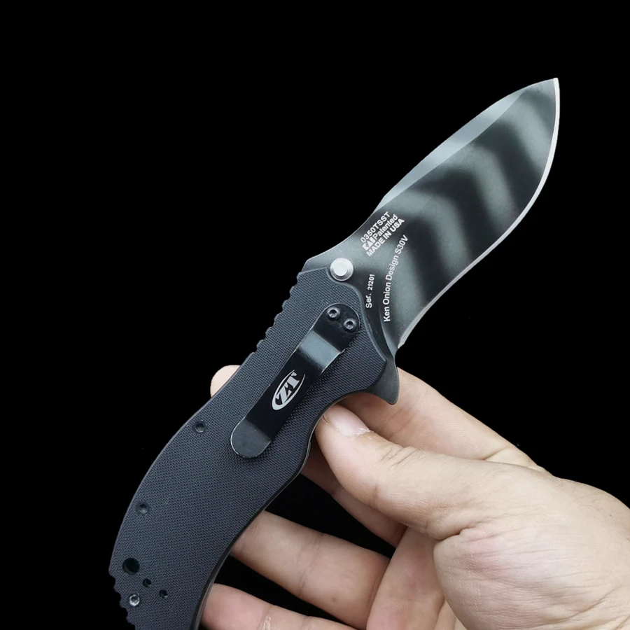 Складной нож ZT0350 0350TS походный карманный тактический с нулевой погрешностью -
