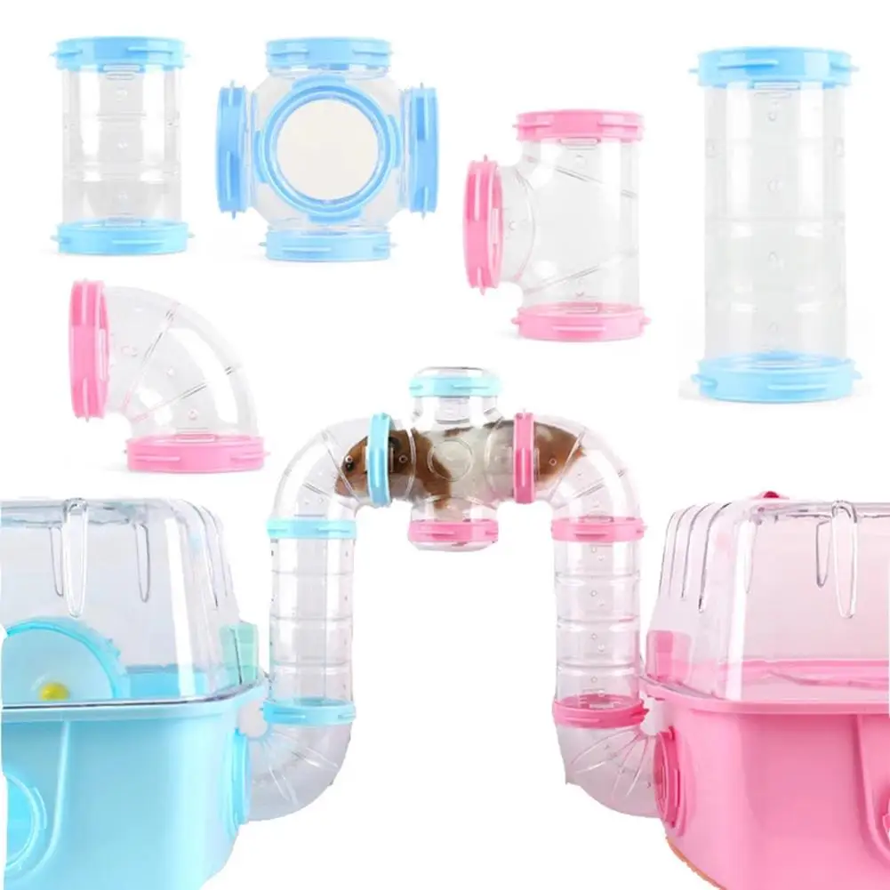 

Hamster Connected Tube External Accessories Cage Supplies For Training Playing Tunnel Tube Toys Small Animals Accessories