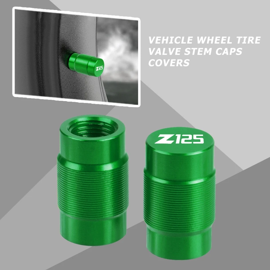 

Z125 Motorcycles Accessory Vehicle Wheel Tire Valve Stem Caps Covers FOR KAWASAKI z125 Z 125 2015 2016 2017 2018 2019 2020 2021