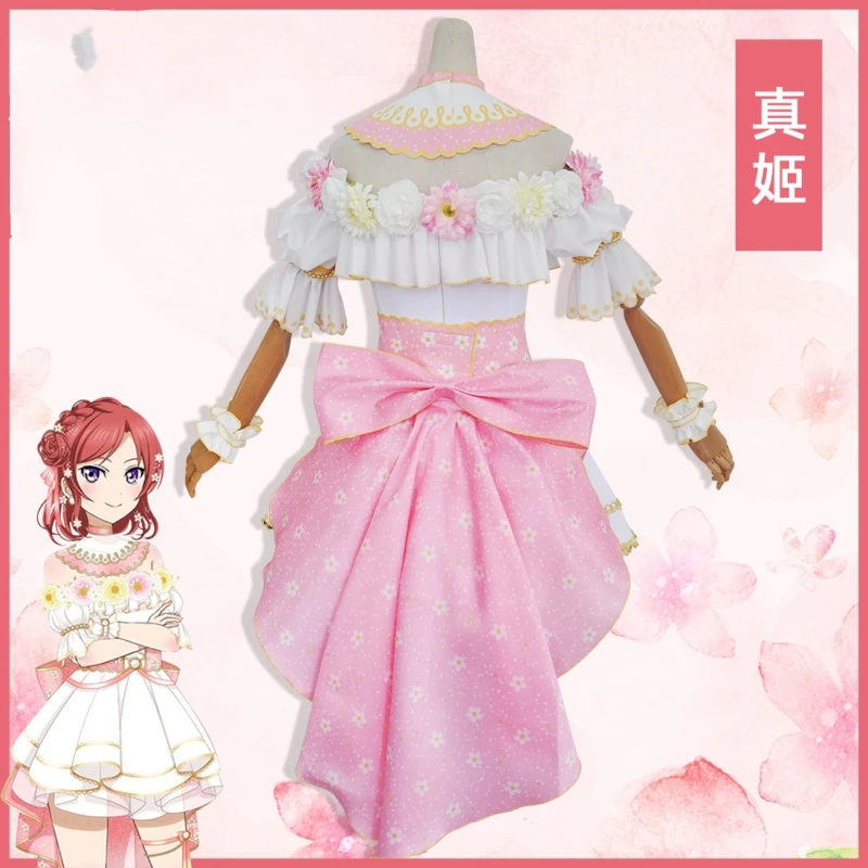 Платье для косплея Маки Нишикино в наличии Love Live аниме Lovelive милые костюмы Cos