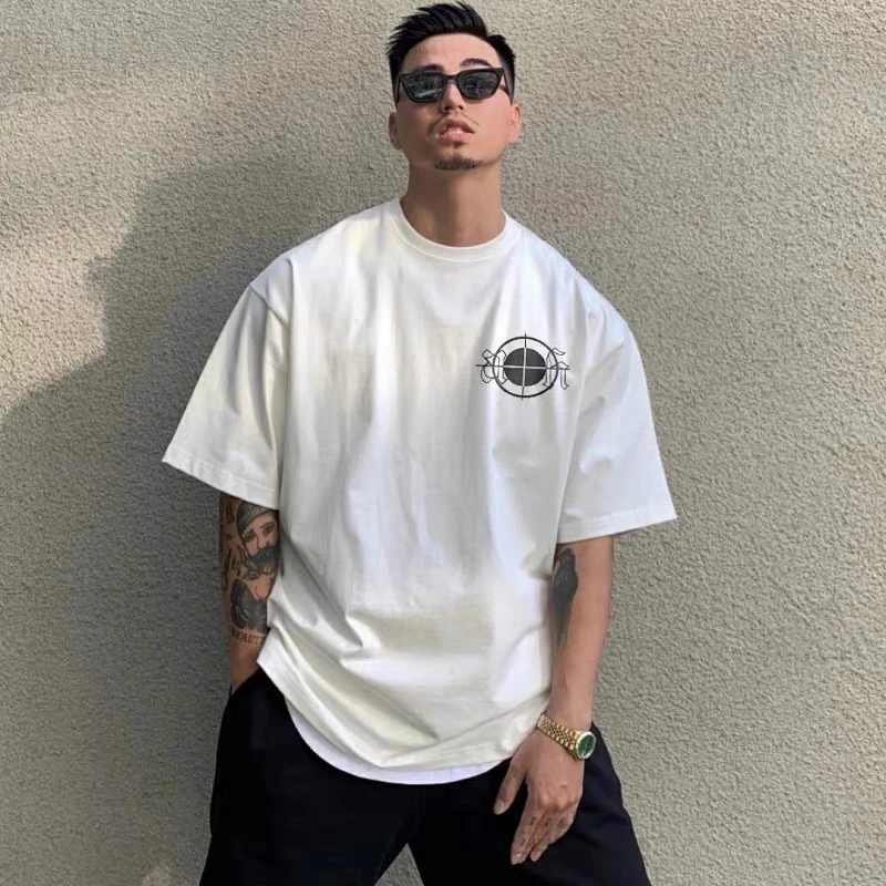 Футболка ASKYURSELF с коротким рукавом для мужчин и женщин хлопковая белая рубашка