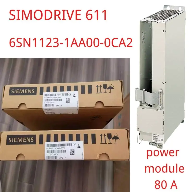 

6SN1123-1AA00-0CA2 Brand new SIMODRIVE 611: power module 80 A, internal cooling 6SN1123 1AA00 0CA2