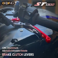 motorcycle accessories cnc adjustable extendable foldable brake clutch levers for honda st1300 st1300a 2003 2004 2005 2006 2007
