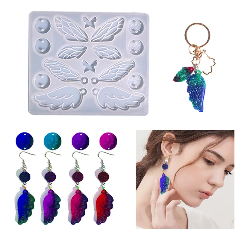 

Epoxy Silicone Clay Molds for DIY Butterfly Earrings Pendants Keychains Resin Crafts