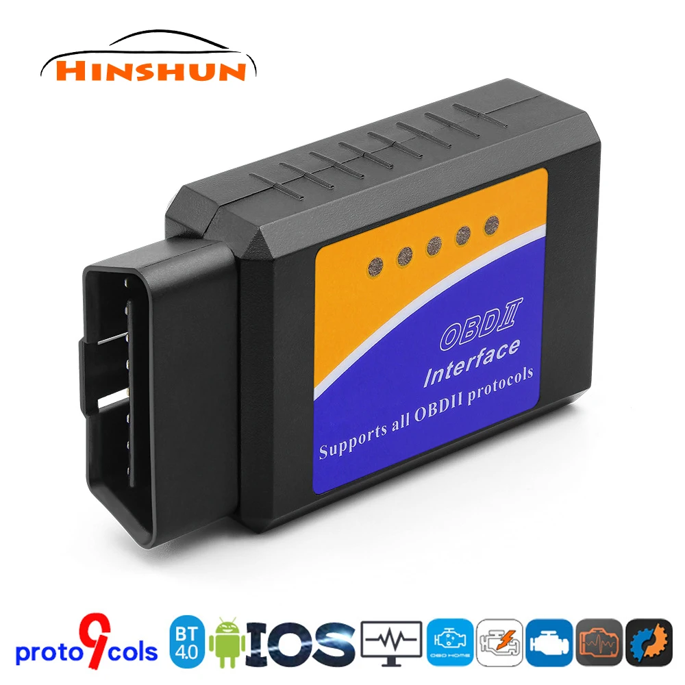 

Автомобильный мини-сканер ELM 327 V1.5 Bluetooth 4,0 OBD2 ELM327 для Android IOS OBD 2 диагностический инструмент OBD II считыватель кодов 9 протоколов