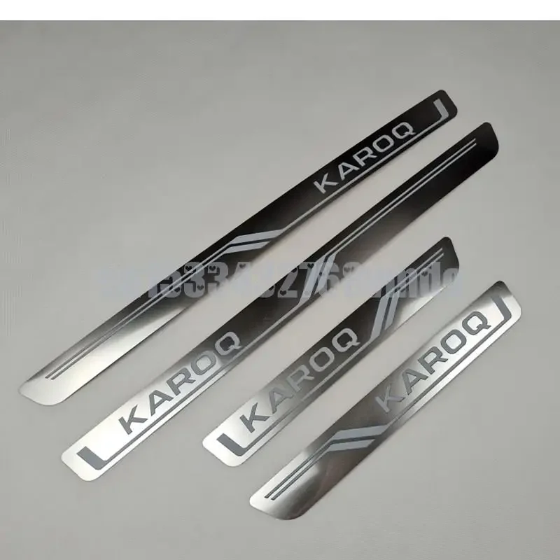 Новая модель Накладка на порог двери для Skoda KAROQ 2017- 2021 защитные аксессуары из