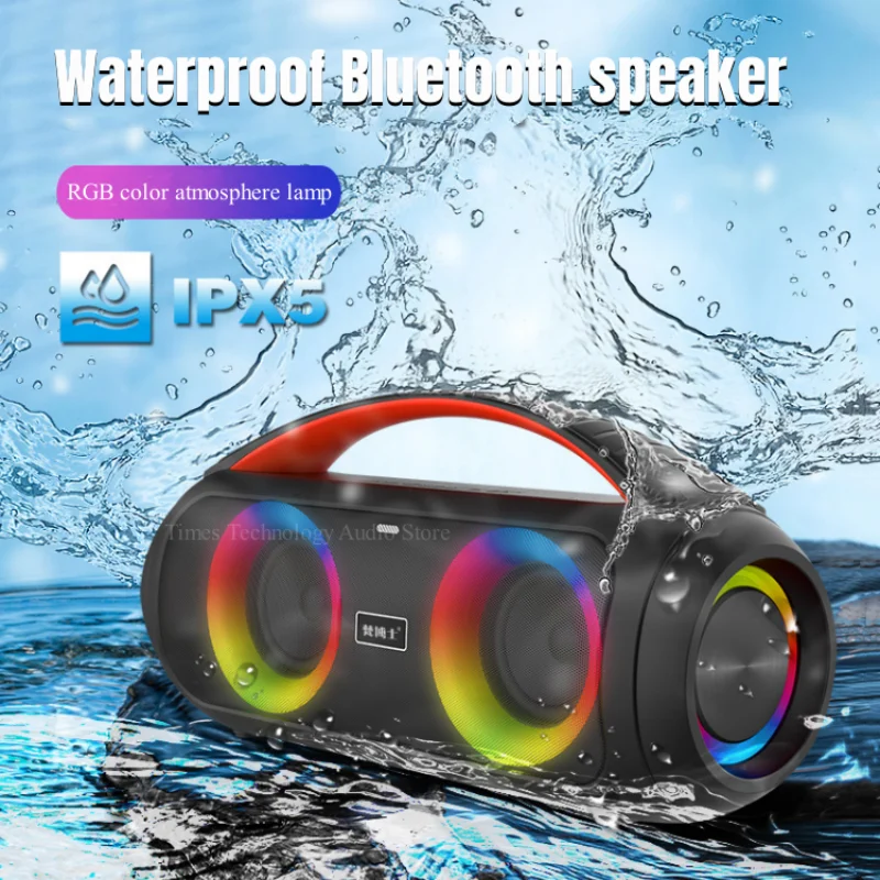 

Outdoor Party High-quality Music Player IPX5 Waterproof Portable Wireles Bluetooth Speaker 60W Superpower Home Karaoke Subwoofer