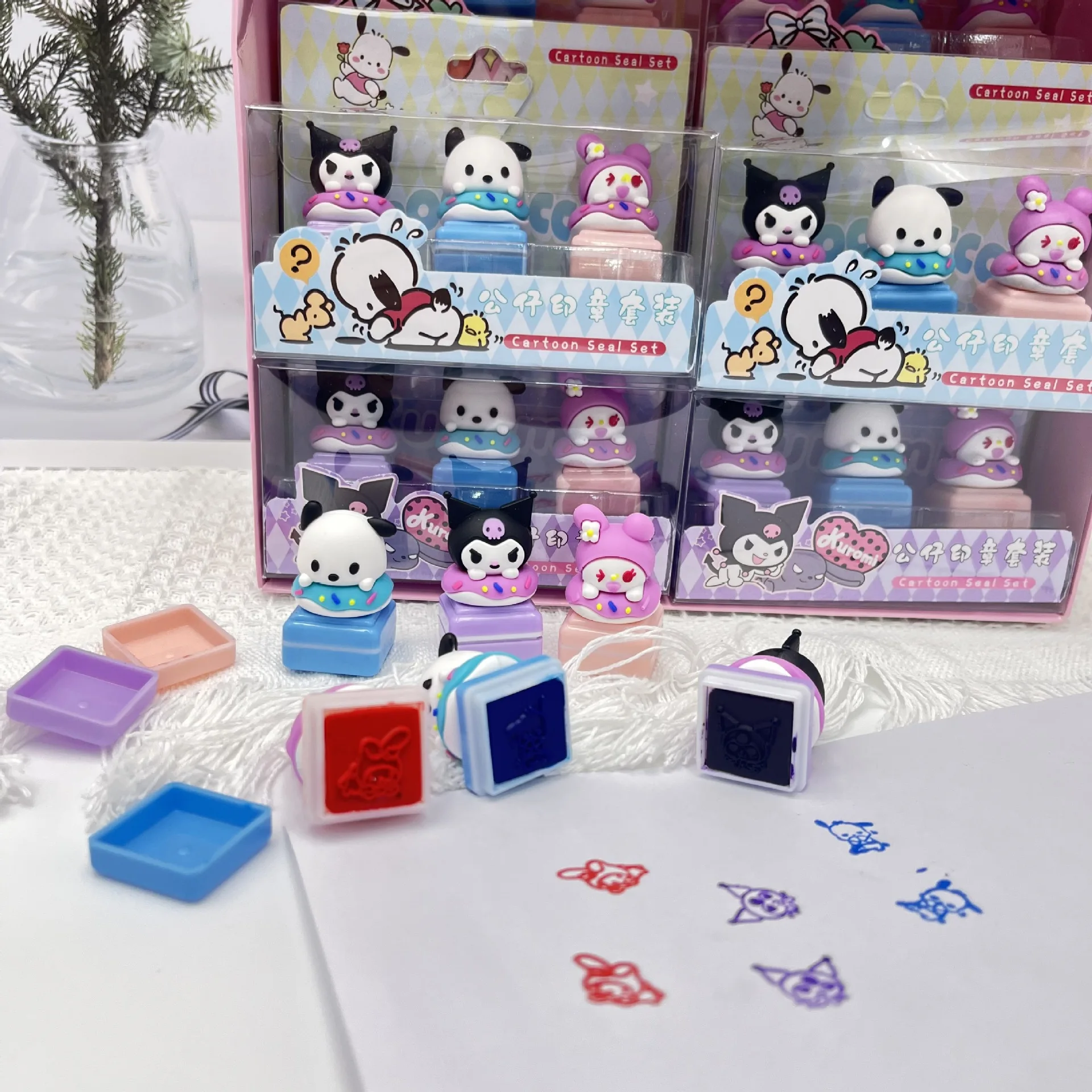 Новинка 6 автомобилей 18 шт. кукольная печать Sanrio Kuromi Melody детская премия учителя