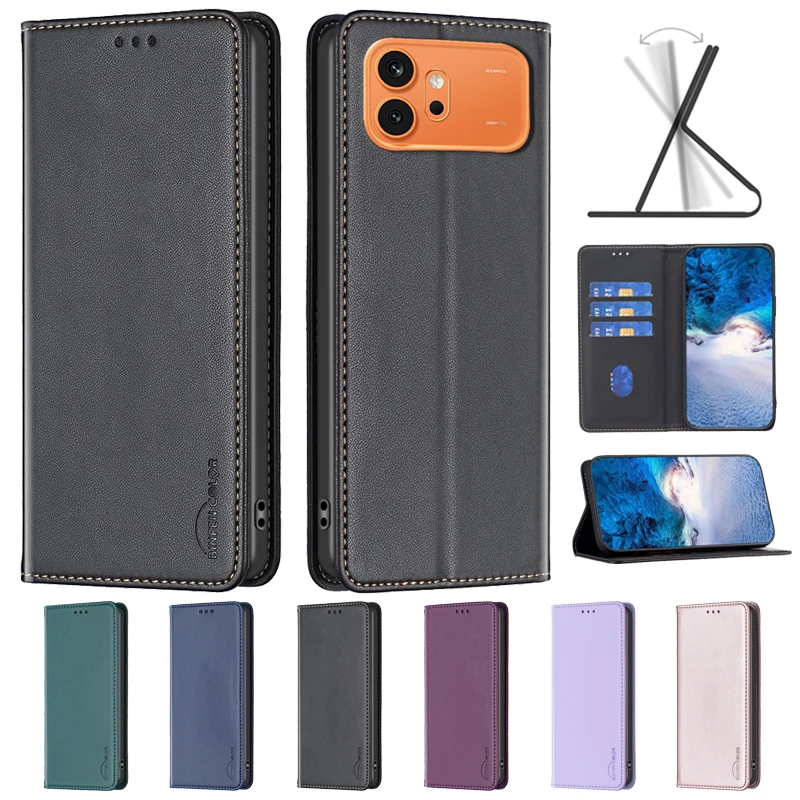 Фото Чехол-книжка магнитный для Honor 600 Pro (VKP-NX9, VKJ-NX9) из кожи №1