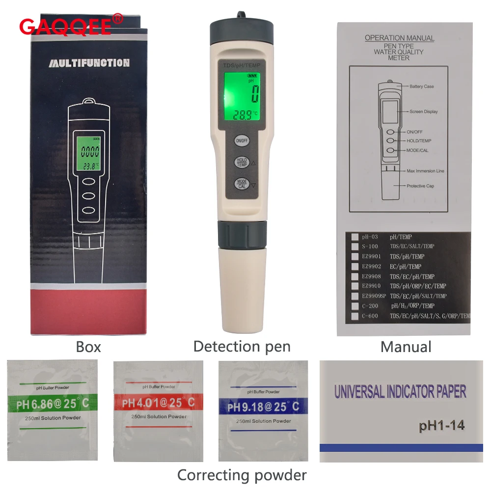 

Тестер качества воды, TDS PPM, измеритель соли, PH, ацит для кожи, анализатор остаточного хлора