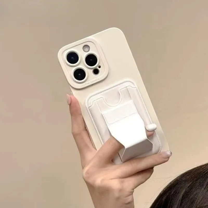 Фото Чехол для телефона Vivo IQOO Z9 Turbo Z9X Z7X Z7 Z6 Z8X Z3 Z1X Neo 10 9 8 7 Pro 6 5 SE 5s, простой однотонный чехол для сумки с кронштейном для карт №1