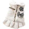 Pet Clothes Autumn Winter Princess Dress Cat Sweet Warm Skirt Small Dog Bowknot Sweater Puppy Fashion Coat Chihuahua Yorkshire 5