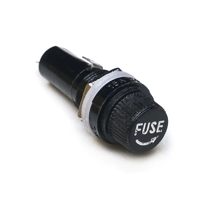 

5pcs/lot 5*20mm 6*30mm glass fuse holders 5x20 6x30 insurance tube socket fuse holder for insurance Panel Mount Fuse Holder