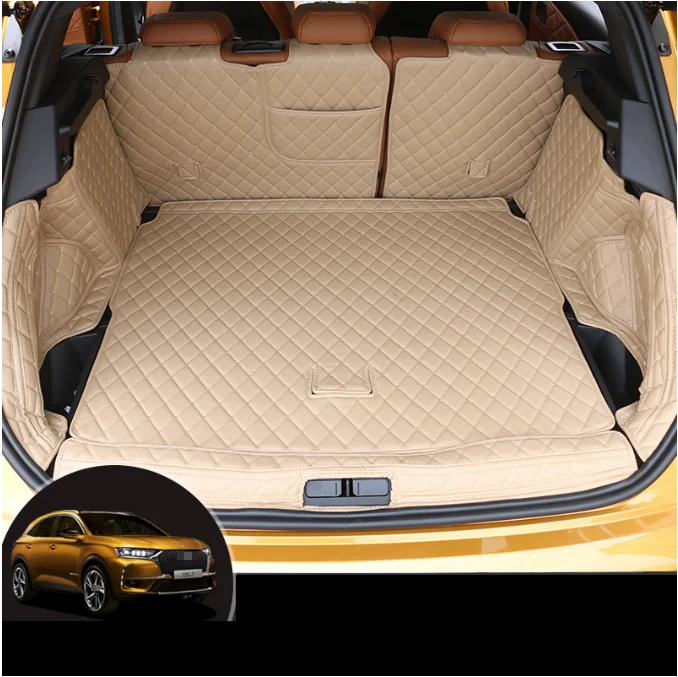 

2017 leather car trunk mat cargo liner for citroen ds7 2018 2019 2020 carpet accessories interior crossback