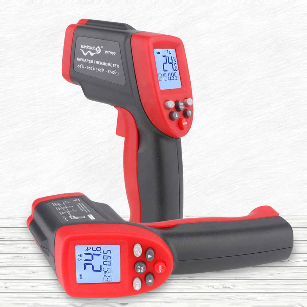 Цифровой инфракрасный термометр лазерный измеритель температуры WT700 WT900 w без