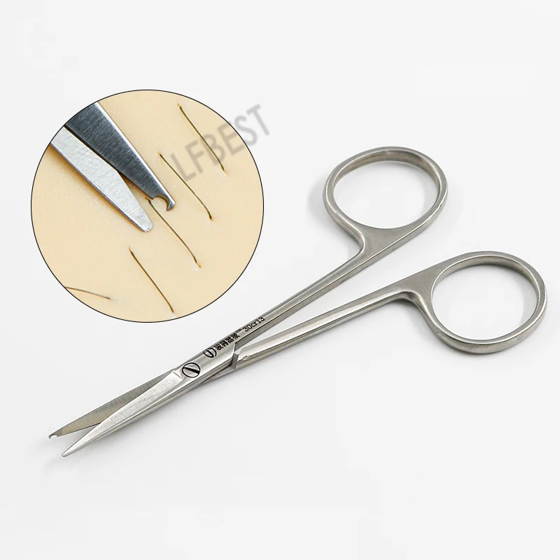 Tiangong Jun Cheng Crescent Type Stitches Removal Cut Bandage Cut Double Eyelid Open Eye Cut Surgical Tissue Cut Crescent Scisso