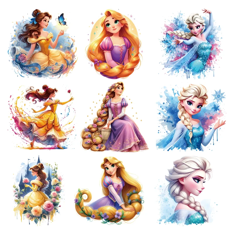 Термоаппликации Disney принцессы Эльза и Рапунцель